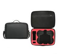 Waterproof Carrying Case For DJI Avata 360 And RC2 Remote Control PU Shell Compact Design Adjustable Shoulder Strap Black Gray Lightweight Hands-Free(Black)