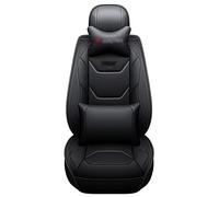 Waterproof Carseat Covers 1 Set 5 Seat Leather Car Seat Covers For Hyundai I30 Ix35 I20 I10 For Solaris For Creta I40 For Tucson For Kona For Terracan Coupe For Santa Fe For Accent(Black,Deluxe)