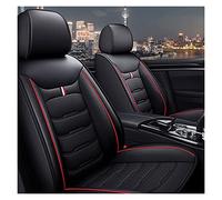 Waterproof Carseat Covers 5 Seat Car Seat Covers For Hyundai I30 Ix25 Ix35 Ix45 For Genesis For Kona For Ioniq H For Rio For Tucson Full Coverage Leatherette Seat Cover(Black Red 4pcs,Standard)