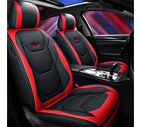 Waterproof Carseat Covers For Nissan For Qashqai J10 Car Seat Cover For Almera N16 For Note For X-trail T31 For Leaf For Patrol Y61 For Juke For Leaf For Teana(Black Red 4pcs)
