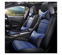Waterproof Carseat Covers Leather Car Seat Cover Custom For Nissan For Patrol For Sunny For Quest For Terra For Navara For Nv200 For Paladin For Kicks For Maxima For Murano For Lannia(Black BLUE,A)