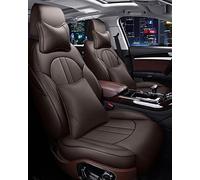 Waterproof Carseat Covers Leather Car Seat Cover Custom For Toyota 86 For Previa For Sienna For Venza For Fortuner Fj For Cruiser For Mark For Izoa For Avalon For Yaris For Verso(Coffee,Luxury)