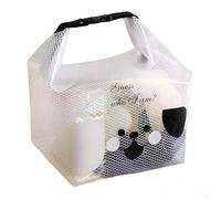 Waterproof Cartoon Storage Bag with Large Capacity for Beach, Pool, and Outdoor Use, Made from and Lightweight EVA Material (White large size)