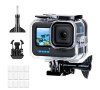 Waterproof Case for GoPro Hero 13/12/11/10/9 Black - 60M/196FT Diving Protective Housing for GoPro 13/12/11/10/9, Underwater Action Camera Case for GoPro, Include Quick Release Mount & Anti-Fog Insert