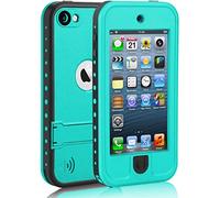 Waterproof Case for iPod Touch 7/6/5 Shockproof & Dustproof Full-Body Protective Cover Heavy Duty for Swimming, Outdoor Sports, Rain, Snow - Compatible with iTouch 5th/6th/7th Generation (Mint Blue)