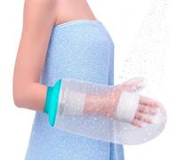 Waterproof Cast Covers for Shower Arm, Reusable Soft Adult Long Hands Protector Bag after Surgery, Comfortable Durable Showering Sleeve for Wound Palm/Wrist/Elbow/Finger, Recovery Supplies Gifts