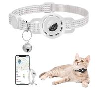 Waterproof Cat Track Collar, Gps Kitten Collar for Small Cats, Ios Only, No Monthly Fee,no Sim Required, Advanced Tracking Solution Smart Pet Anti Lost Recorder for Pet Safety Ideal (Gray)