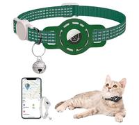 Waterproof Cat Track Collar, Gps Kitten Collar for Small Cats, Ios Only, No Monthly Fee,no Sim Required, Advanced Tracking Solution Smart Pet Anti Lost Recorder for Pet Safety Ideal (Green)