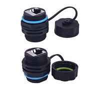 Waterproof CAT6 RJ45 Panel Mount Coupler,Lonlonty IP68 Shielded Industrial Panel Mount Bulkhead Ethernet LAN Pass Through Connector,Female to Female Feed Thru Coupler RJ45 Waterproof Connector 2PACK