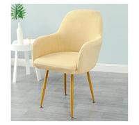 Waterproof Chair Covers For Dining Office Chairs Stretchable No-Slip Slipcovers With Elastic Edges, Perfect For Living Room, Home Pet-Friendly Furniture Protection(Yellow)