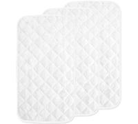 Waterproof Changing Mat Liners 67x38cm 3 Pack - Quilted, White