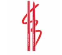 Waterproof Cherry Red Creme Gel Eyeliner Pencil, Long Lasting Smudge Proof Cream Eye Liner, Smooth Glide Twist Up Eye Pencil for Precise & Graphic Eye Makeup