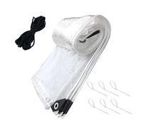 Waterproof Chicken Coop Cover,Clear Poultry Enclosure Wrap with Cords | Insulation Patio Covering - for Outdoor Garden Backyard Porch Small Farm Animal Shelter