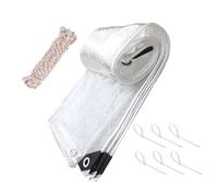 Waterproof Chicken Coop Cover,Clear Poultry Wrap with Cords - Insulation Chicken Coop Winter Wrap | for Small Farm Animal Shelter Lawn