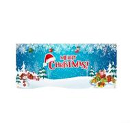 Waterproof Christmas Garage,Door Banner 400x180cm,Santa Red Polyester