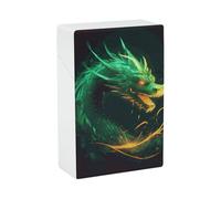 Waterproof Cigarette Case - 20 Capacity King Size Cigarette Box Chinese Dragon Cigarettes Holder Case Portable Smoking Accessoriesfor Men/Women