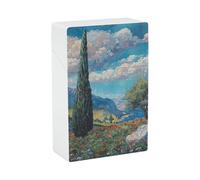 Waterproof Cigarette Case - 20 Capacity King Size Cigarette Box Cypress Trees Outdoors Cigarettes Holder Case Portable Smoking Accessoriesfor Men/Women