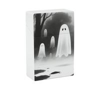 Waterproof Cigarette Case for Men Women Plastic Ghost Cigarette Holder Box for 20pcs 85mm Size Portable Cigarette Pack Protector with Flip-Top Lid Ideal Gift for Smokers