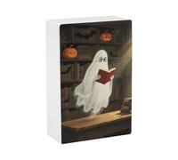 Waterproof Cigarette Case for Men Women Plastic Halloween Spooky Ghost Cigarette Holder Box for 20pcs 85mm Size Portable Cigarette Pack Protector with Flip-Top Lid Ideal Gift for Smokers