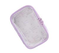 Waterproof Clear Makeup Storage Bag with Pretty Bows Decoration Cosmetic Organiser for Beauty Lovers See Through Beauty Accessory Bag