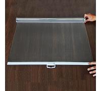 Waterproof Clear Roll Up Blinds, Transparent PE Roller Blinds for Dustproof Food Cover and Partition, Ideal Supermarket Refrigerator Checkout