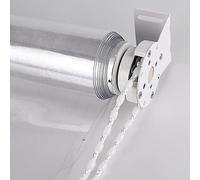 Waterproof Clear Roll Up Blinds,Transparent Rainproof Plastic Window Blind,Outdoor Clear Roller Shades,Thermal Insulated Dust-Proof,for Hotel Office Partition,Width X Height (120x200cm(47x79in))