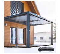 Waterproof Clear Tarp for Outdoor Gazebo Enclose Porch & Balcony Protect Furniture & GreenhouseHeavy Duty Transparent Cover 3x6m/9.84x19.68ft