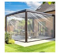 Waterproof Clear Tarp for Outdoor Gazebos, Patios & Pergolas - 2x7m (6.56x22.96ft) Transparent Outdoor Curtains, Weather-Resistant Partition for Porch & Backyard