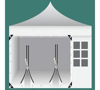 Waterproof Clear Tarp With Eyelets,Pvc Transparent Tarpaulin Side Panels With Zipper,1.2x2m,1.6x2.8m,2.3x2.5m,for Outdoor Camping/Patio/Ground Cover,W*H-1x1m