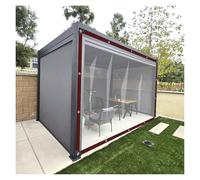 Waterproof Clear Tarp with EyeletsOutdoor Transparent Cover for Furniture Veranda rgola Garden & Home Use 4x7m (13.12x22.96ft)