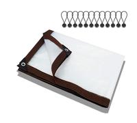 Waterproof Clear Tarpaulin PVC Tarp for Patio Garden Canopy Balcony - Heavy Duty Transparent Cover 2x3m 2.5x6m 3x7m 3.5x4m 4x4m 5x5m