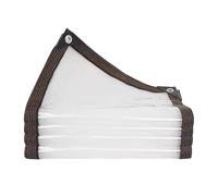 Waterproof Clear Tarpaulin Transparent Tarpaulin Rainproof Reinforced Clear Tarp Cover with Eyelets for Garden Outdoor Camping Balcony Chicken Run Hutch Roof Cover 3×3m