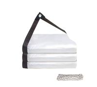 Waterproof Clear Tarpaulin with Eyelets 700 x 1000 cm Windproof Tear Resistant Outdoor Transparent Cover with Eyelets and Rope for Rabbit Hutch Chicken Coop Balcony Outdoor, A