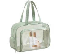 Waterproof Clear Toiletry Bags Travel, Spacious Zippered Beach Bag with Dry and Wet Separation Design, Versatile Fitness Sports Organizer Gym Use, Perfect and Personal Items The Go