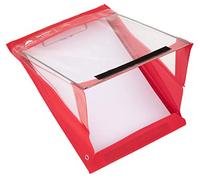 Waterproof Clipboard A4 Portrait by Paperdry, Red, Superior PVC Plastic with Cold Protection, Outdoor Covered Clip Board with Storage, A4 Waterproof Document Holder