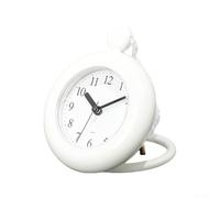 Waterproof Clock Built for Humidity Resistance with Suction Cup for Bathroom Mirror and Tile Mounting (hanging rope clock)