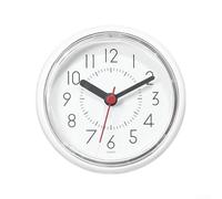 Waterproof Clock Built for Humidity Resistance with Suction Cup for Bathroom Mirror and Tile Mounting (Suction cup clock)
