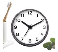 Waterproof Clock for the Shower, Battery Operated Suction Cup Alarm for the Wall, Suction Cup Shower U, for Kitchen, Bathroom, Sauna, Indoor Bathtub, Swimming Pool, Apartment and Student Dorm