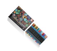 Waterproof Cloth Marker Quick Dry Permanent Inks Paint Pen for Textile Design Creative Painting Visible After Evening Fabric Marker Pen Fast Drying Not Fading Paint Markers for Clothing Repair and Art