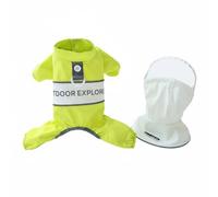 Waterproof Coat Dog Raincoat Pet Jacket Puppy Overalls Hooded Suit With Transparent Peak Built In D And Reflective Details suitable for walking, color to 9, M