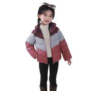 Waterproof Coat Kids,Lightweight Reversible Hooded Girls Down Jacket for Everyday Casual Wear Quilted Winter Outerwear Perfect for 5-12 Years Old Kids (Red, 10-11 Years)