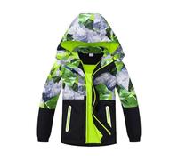Waterproof Coat, Waterproof Coat Girls Windproof Long Sleeve Cloak Outwear Boys' Raincoats Winter Coats for Kids Windbreaker Hooded Zip Unisex Ideal for Outside Play