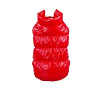 Waterproof Cold-Proof Dogs Down Jacket Winter Warmth Windproof Cats Dogs Clothing For Yorkshire Shih Tzus Shiba Inus Pugs,Red,2XL
