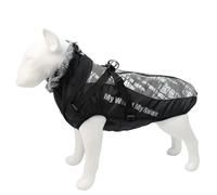 Waterproof Cold-Proof Fleece Warm Winter Pet Coat With Harness Zipper For Labradors Bulldogs Greyhounds Sheepdogs,B,4XL