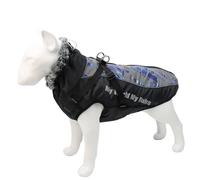 Waterproof Cold-Proof Fleece Warm Winter Pet Coat With Harness Zipper For Labradors Bulldogs Greyhounds Sheepdogs,A,3XL