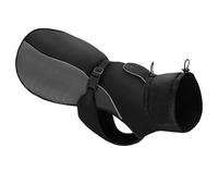 Waterproof Cold-proof Labrador Golden Retriever Greyhound Shepherd Coat Soft Warm With Reflective String Pet Jacket,Black,6XL