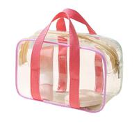 Waterproof Cosmetic Pouch - 20x8x11Cm Lightweight Case, Transparent Hygiene Kit, Portable Beauty Container | Holiday Carryon Basics Work Commute Shower Dressing Room Swimming Pool Supply