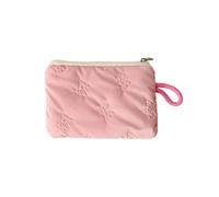 Waterproof Cosmetic Storage Bag Multifunctional Organizers with Embossed Pattern Bowkot Decoration Makeup Pouch