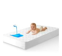 Waterproof Cot Bed Mattress Protector 70 x 140 cm - Soft & Noiseless Fitted Mattress Cover with Bamboo Viscose Fabric, Machine Washable, for Baby & Toddler Beds