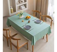 Waterproof Cotton Linen Rectangular Tablecloth 100 x 160 cm Easy to Clean Perfect for Kitchen & Outdoor Dining & Stylish Home Decor